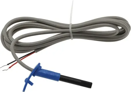 Émetteur d'impulsion CGR EI-5505 — tête reed switch noire pré-câblée avec téton bleu de blocage intégré à sa base